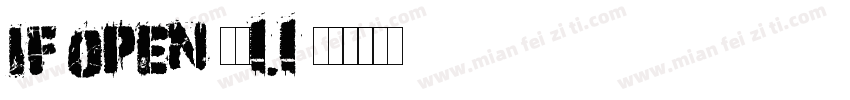 if open 粉圓1.1字体转换